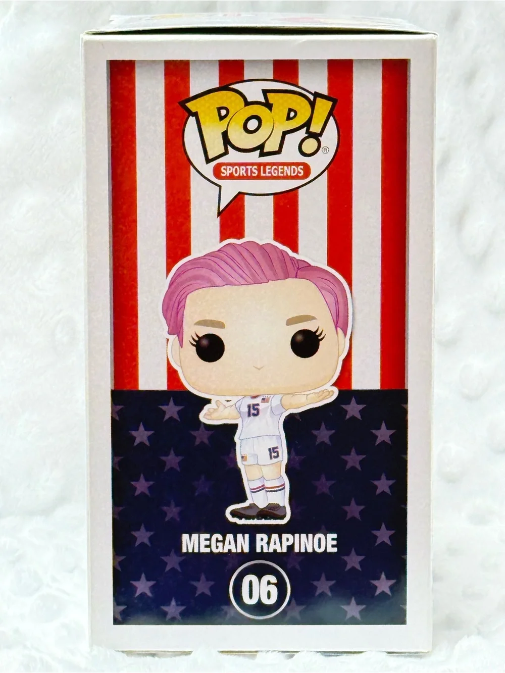 Funko Pop! Sports Legends Megan Rapinoe Vinyl Figure #06 - Pink, Purple Hair